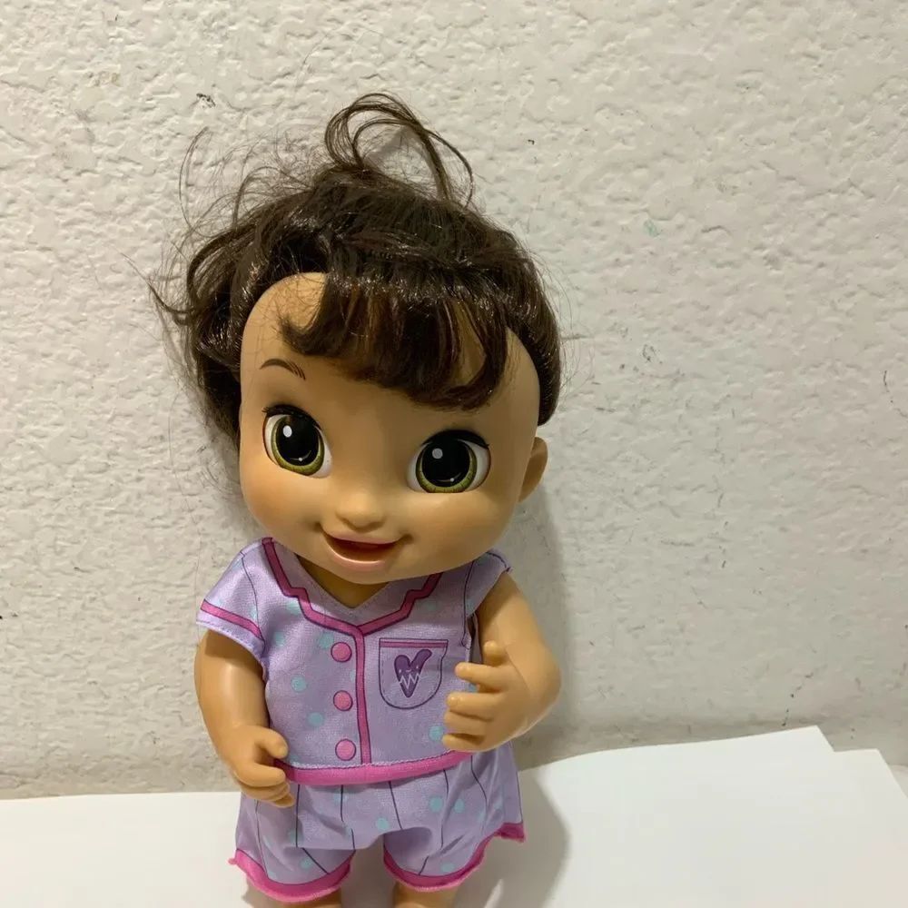 Baby Alive Lulu Achoo Interactive Doll Brown Hair 50+ Reactions Doll